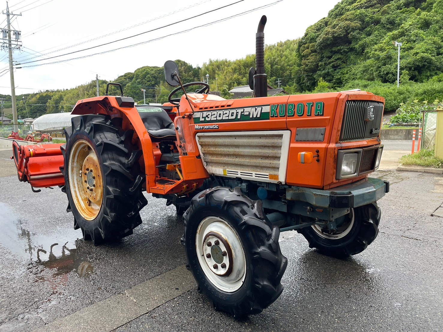 クボタトラクター L3202DTグレイタスーロダTLH4212ADロータリー付き